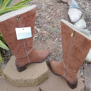 Naturalizer Womens Sterling Wide Calf Leather Knee-High Boots size 8